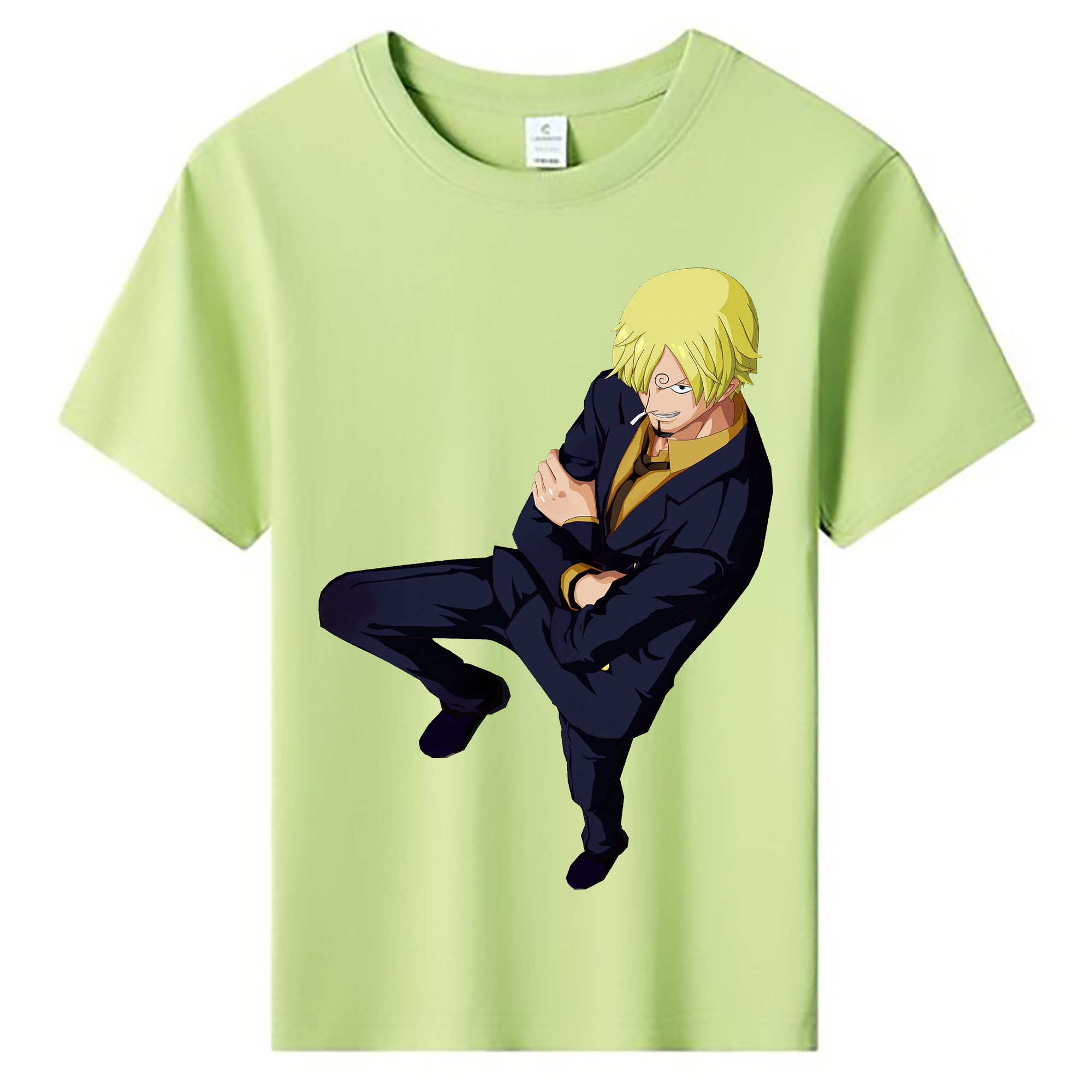 ワンピース サンジ ONE PIECE Sanji 綿100％キッズTシャツ（フロントプリント）